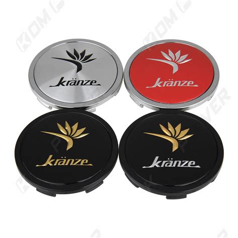 Pcs Od Mm Id Mm Sport Rim Cap Kranze Logo Emblem Sticker Wheel