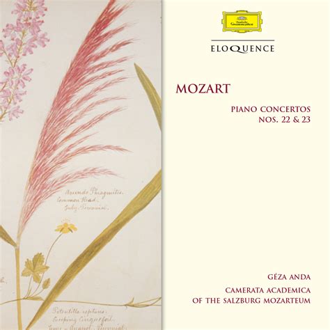 Mozart Piano Concertos Nos 22 23 Eloquence Classics