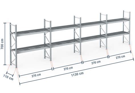 M Pallet Rack Pr F Galvanised Cm Deep M High