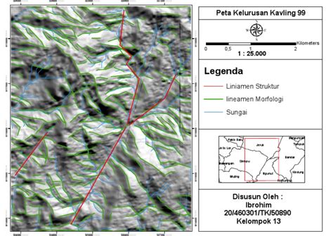 peta kelurusan kavling