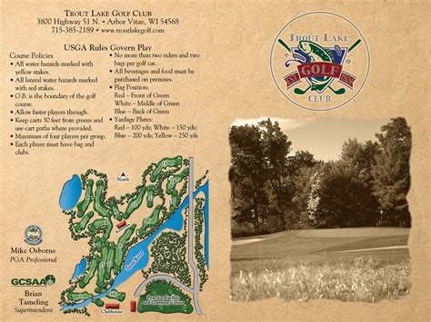 Scorecard & Course Overview | Trout Lake Golf Club