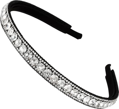 Wecoe Rhinestone Headband Silver Bling Sparkly Diamond