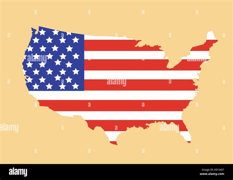 Usa Map Vector Illustration Stock Vector Image And Art Alamy