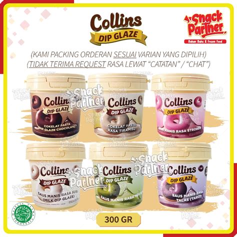 Jual Collins Dip Glaze Gr Topping Selai Donat Roti Kue Aneka Rasa