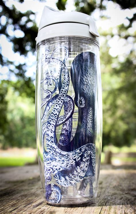 Octopus Water Bottle Octopus Octopus Art Kraken