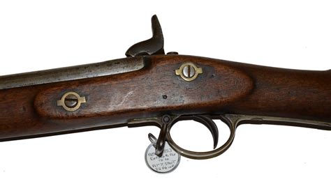 Tower Marked British Enfield Pattern 1856 Percussion Rifle Musket Id’d To Joseph Stout 32nd