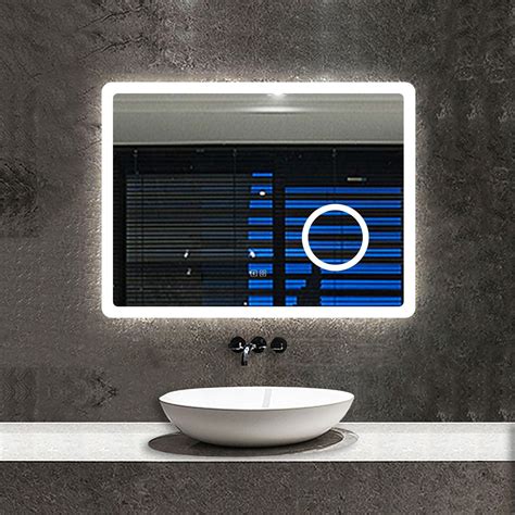 Acezanble 900 X 700 Mm Backlit Illuminated Bluetooth Bathroom Mirror