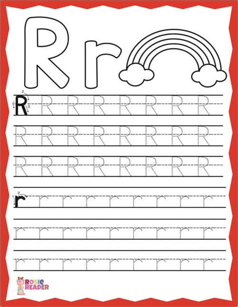 R Tracing Worksheets