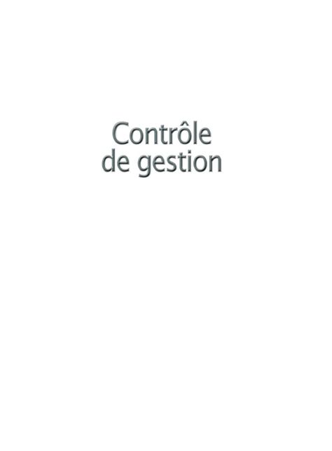 Pdf Contr Le De Gestion Excerpts Numilog Comexcerpts Numilog