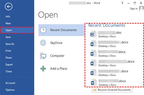 Soluci N De Problemas Documentos Recientes De Word No Se Muestran