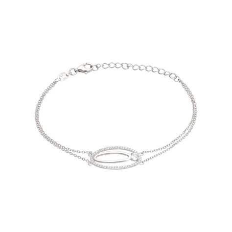 Bracelet A Lys En Argent Et Oxyde Ae Br Oz Aelys