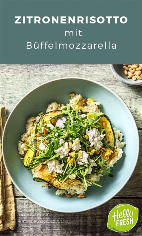 Zitronenrisotto mit Büffelmozzarella Rezept HelloFresh Rezept