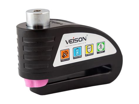 Характеристики Замок на диск мотоцикла с сигнализацией Veison DX-19 ...