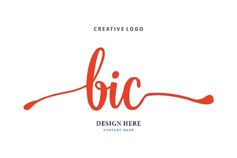 El Logotipo De Letras Bic Es Simple Fácil De Entender Y Autorizado