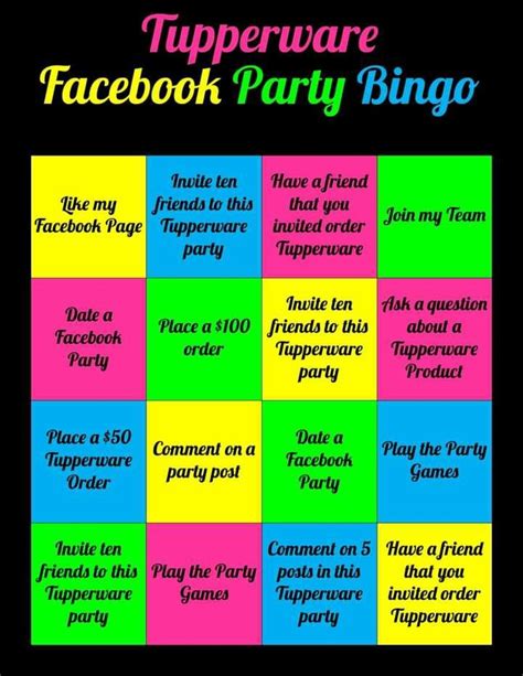 Facebook Party Games For Tupperware Echo Ludwig