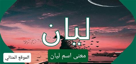 معنى اسم ليان وشخصيتها وصفات حاملة الاسم Lian الموقع المثالي