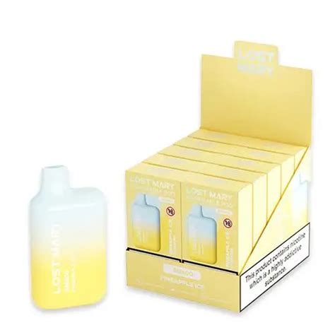 Caja 10 X Lost Mary Bm600 Pineapple Ice 20mg Al Mejor Precio En Vapori