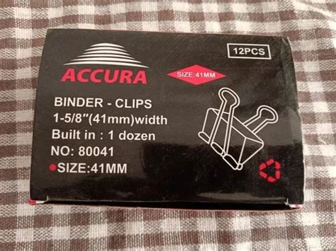 Black Accura Binder Clips Mm For School Packaging Size Pcs At Rs