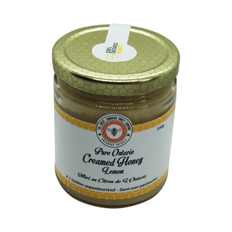 Creamed Honey 330g Lemon The Great Canadian Honey Company