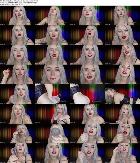 Miss Ruby Grey The Ultimate Gay Quiz Fetish Island New Fetish