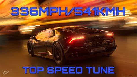 GT7 Lamborghini Huracan LP SWP 336MPH 541KMH TOPSPEED TUNE YouTube