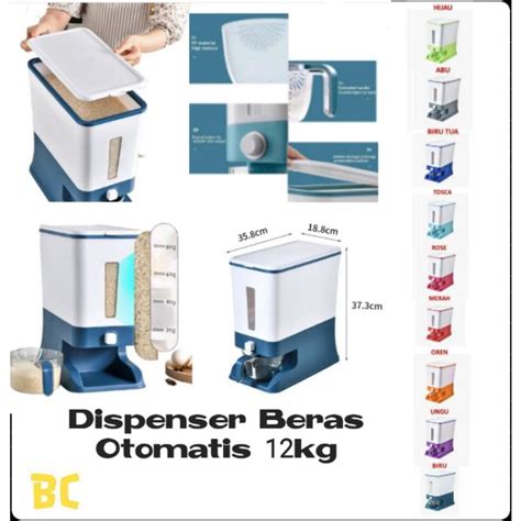 Jual Dispenser Beras Modern Otomatis 12 Kg Free Penyaring Gelas