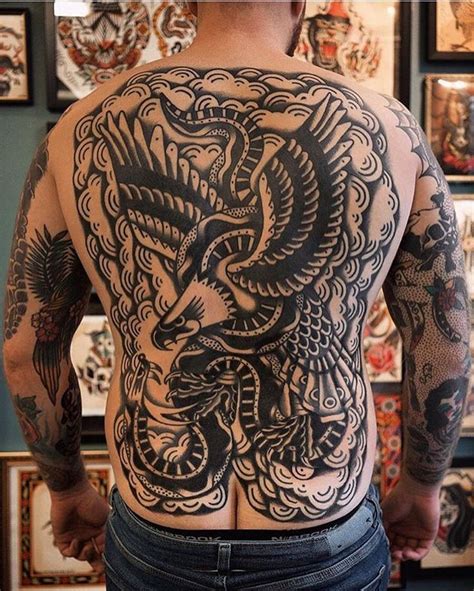 Inkstinct Emanuele Pagani Back Piece Tattoo Traditional Tattoo