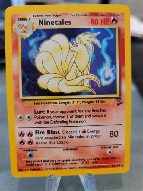 Pokemon Ninetales 13130 Base Set 2 Holo 2000 Voir Photos Pour état