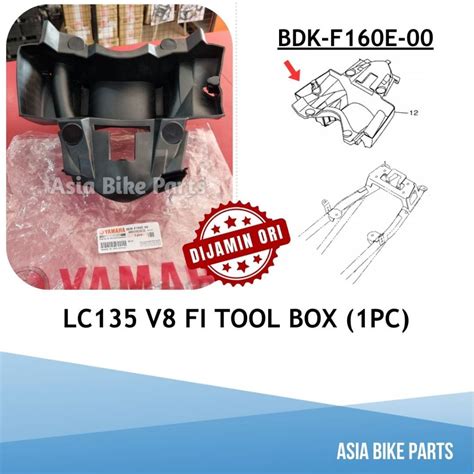 Yamaha Original LC135 V8 FI Tool Box Getah Kotak Spana Bawah Seat