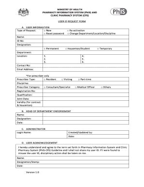 User Id Request Form Template Fill And Sign Printable Template Online