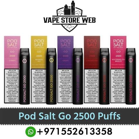 Shop Pod Salt Go 2500 Puffs 20mg Disposable Vape In Dubai