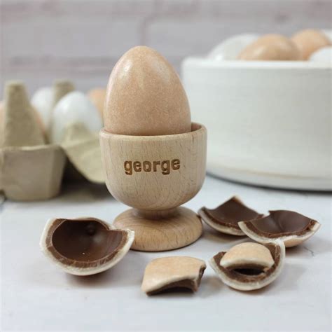 Personalised Wooden Egg Cup By Auntie Mims