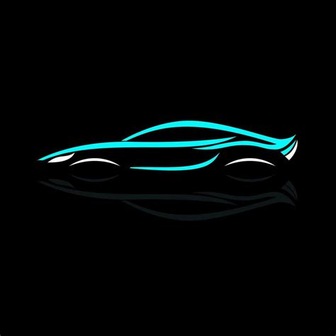 Car Shadow Outline Logo Design Vector Template 25741462 Vector Art At