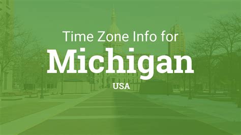 Time Zones in Michigan, United States