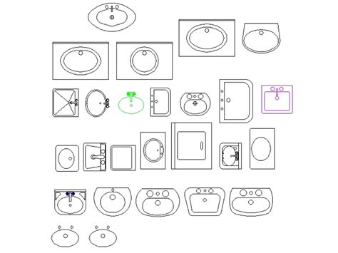 Lavabos En AutoCAD Descargar CAD Gratis 217 57 KB Bibliocad
