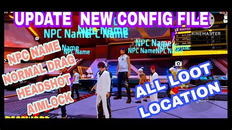 Free Fire NPC Name Normal Drag All Loot Location New Config