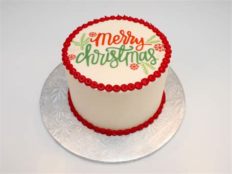 Merry Christmas Image Cake