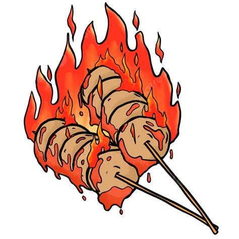 Gambar Bakso Bakar Png Vektor Psd Dan Clipart Dengan Background
