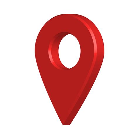 Location Pin 3d Png Image For Travel Equipment Location Pin With Red