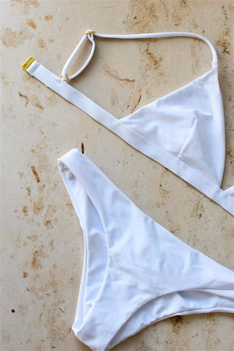 White Bikini From Salt Sand