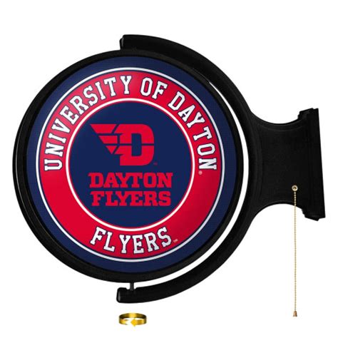 Dayton Flyers Mascot Logo Rotating Lighted Wall Sign - goodpoolproducts