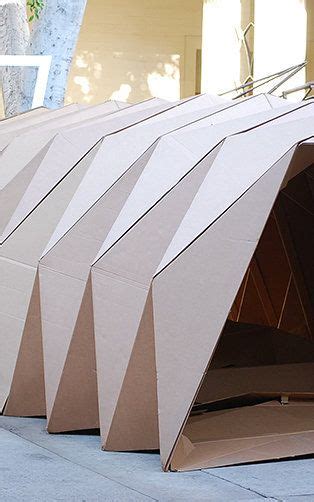 Origami Inspired Cardboard Homeless Shelters To Help People Get Off