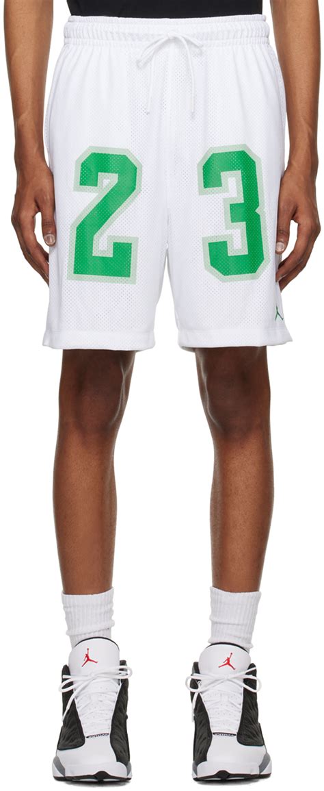 Nike Jordan White Printed Shorts Nike Jordan Brand