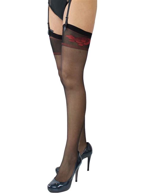 Buy Fiore Denier Sheer Stockings Available In Black Or White