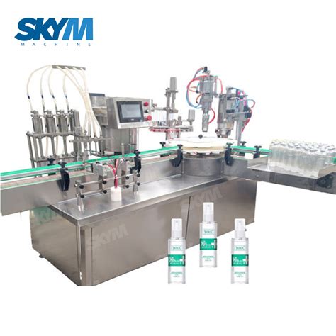 Automatic Alcohol Spray Bottle Filling And Capping Machine From China Manufacturer Sky Machine