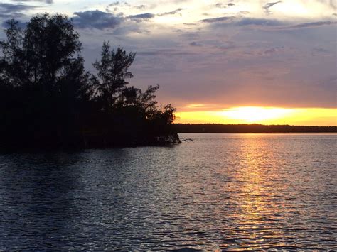 Sunset Indian River Lagoon Near Vero Beach Florida Indian River