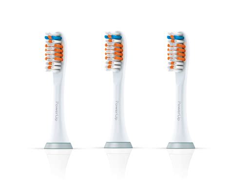 Philips Sonicare PowerUp Replacement Toothbrush Heads HX3013 94 3 Pk