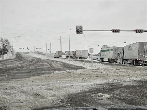 So dakota road conditions are becoming dangerous due to storms 22