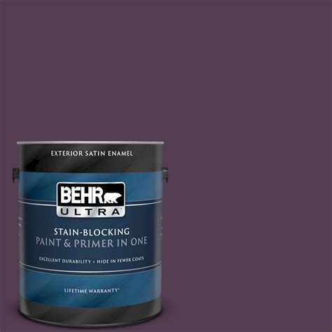 Behr Ultra Gal Ppu Oriental Eggplant Satin Enamel Exterior