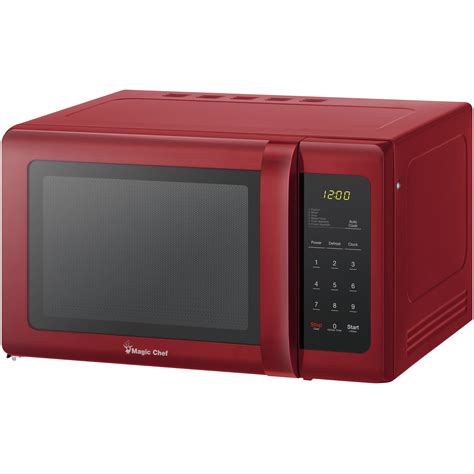 Magic Chef 09 Cu Ft 900w Countertop Microwave Oven In Red Apara Supply